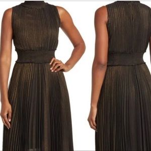 Nanette Lepore pleated maxi dress $168 - NWT